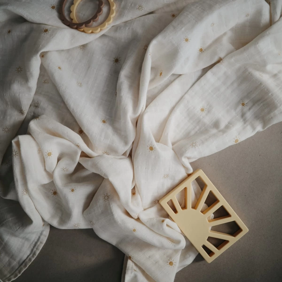Mushie Mushie - Couverture En Mousseline De Coton Biologique, Soleils – Image 4