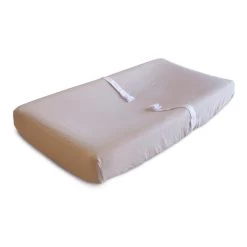 Mushie Mushie - Couvre-Matelas à Langer En Mousseline De Coton, Blush