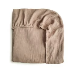 Mushie Mushie - Drap Contour En Mousseline, Naturel