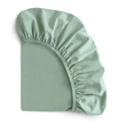 Mushie Mushie - Drap Contour Extensible En Coton Biologique, Vert Romain