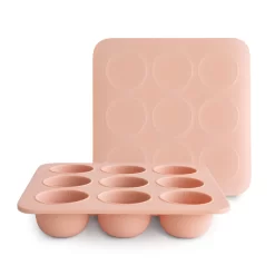 Mushie Mushie - Plateau De Congélation Pour Aliments Pour Bébé, Blush