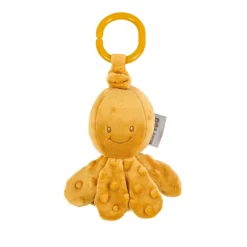 Nattou Nattou - Jouet Peluche Pieuvre Vibrante, Ocre