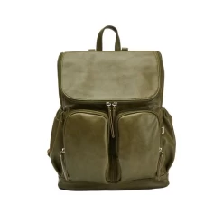 OiOi OiOi - Sac à Dos à Couches En Cuir Végétalien, Olive