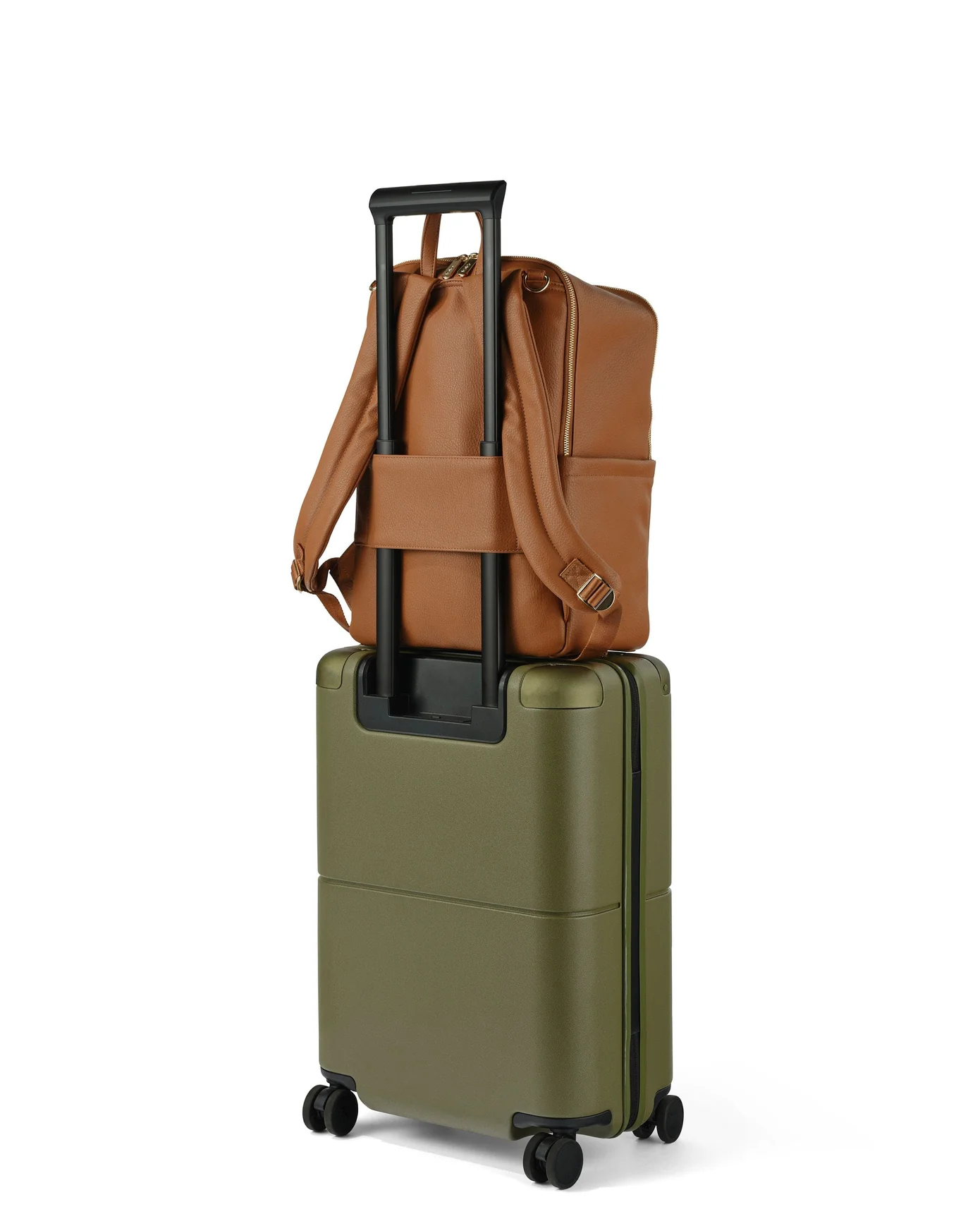 OiOi OiOi - Sac à Dos à Couches Multitâche En Cuir Végétalien, Marron – Image 8