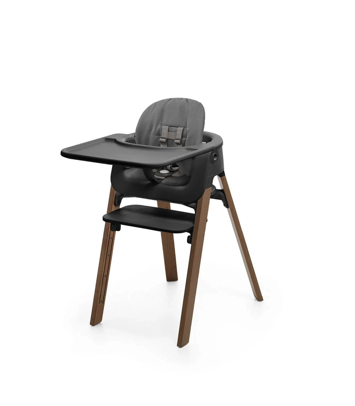 Stokke Stokke Steps - Chaise, Pieds Bruns Dorés Et Siège Noir – Image 2