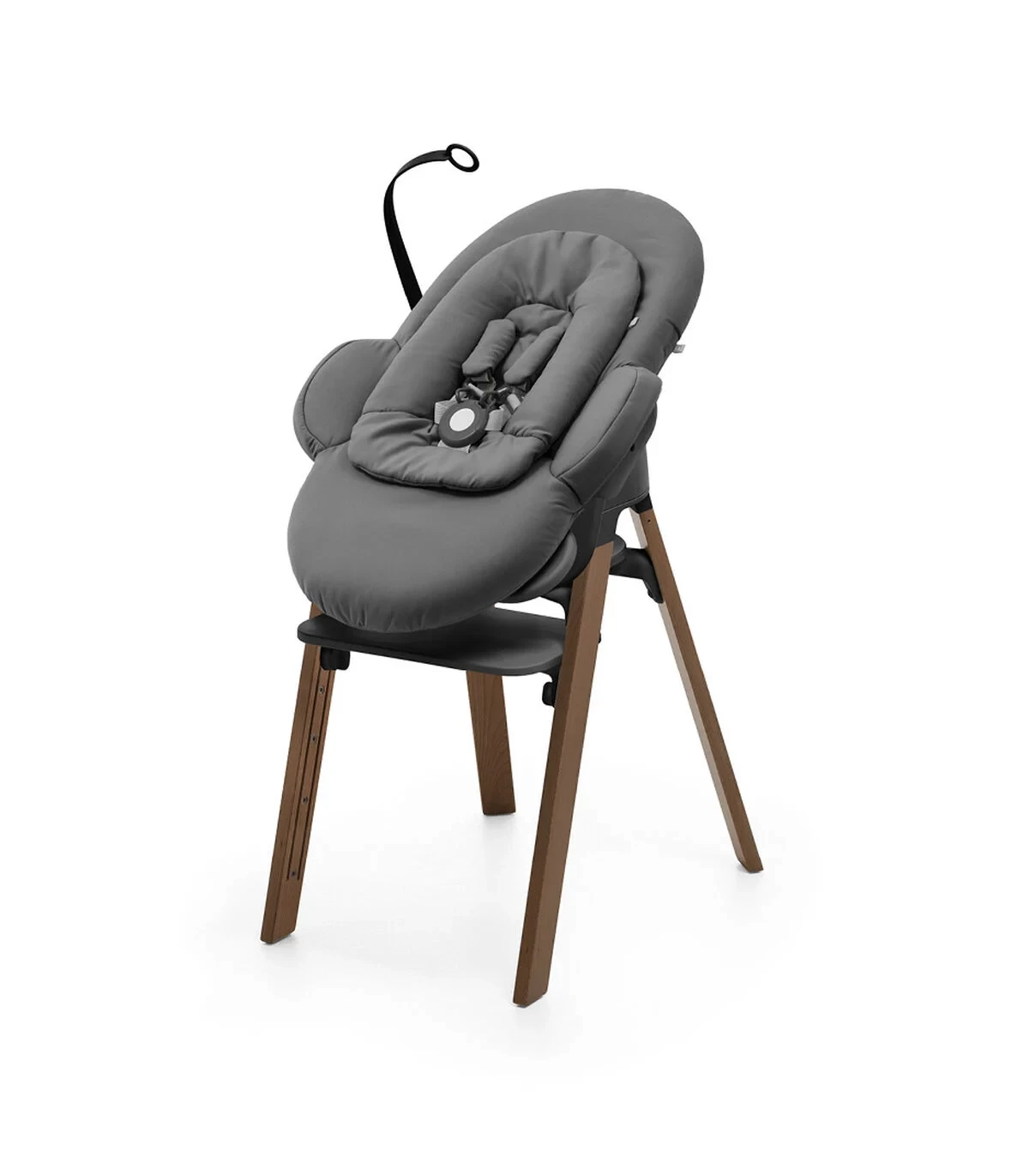 Stokke Stokke Steps - Chaise, Pieds Bruns Dorés Et Siège Noir – Image 3