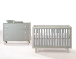 Natart Juvenile Tulip Bjorn - Ensemble Lit De Bébé Classique Et Commode XL 3 Tiroirs