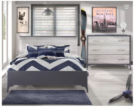 Natart Juvenile Tulip Metro - Rails De Conversion Et Pied De Lit à Profil Bas Pour Lit Double – Image 2