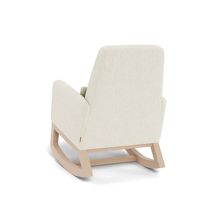 Monte Design VENTE DÉMO - Monte Joya - Ensemble Chaise Berçante Et Ottoman, Base En Érable Naturel, Fausse Peau De Mouton – Image 5