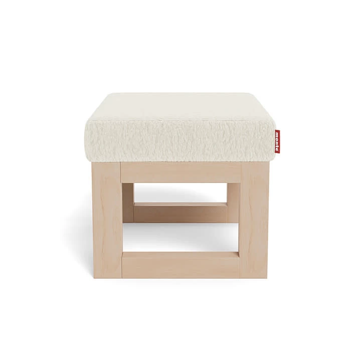 Monte Design VENTE DÉMO - Monte Joya - Ensemble Chaise Berçante Et Ottoman, Base En Érable Naturel, Fausse Peau De Mouton – Image 6